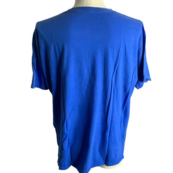 Office Dunder Mifflin Crewneck T Shirt XL Blue Short Sleeve Comedy Television - Picture 4 of 6